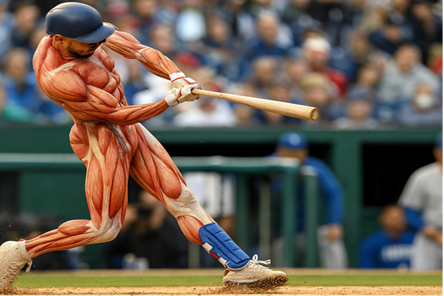 Full swing in baseball