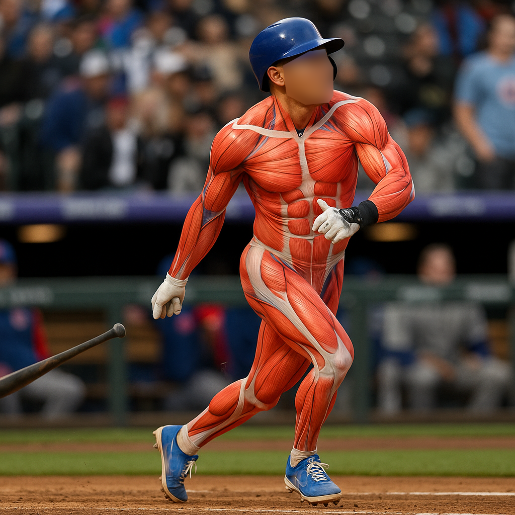 Baseball swing action